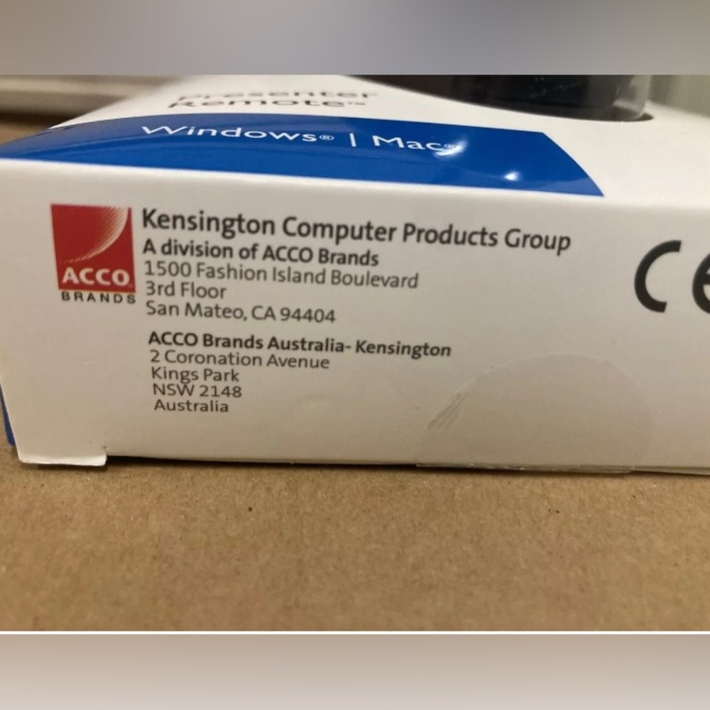 NEW Kensington Wireless Presenter With Red Laser - Nano Receiver Windows/Mac. - Picture 3 of 3
